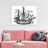 Ferdinand Magellans Schiff "Victoria" Leinwanddruck (Insitu (Wohnzimmer))