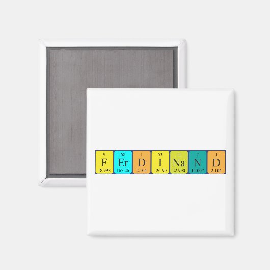 Ferdinand Periodenmagnet Magnet (Vorderseite/Rückseite)
