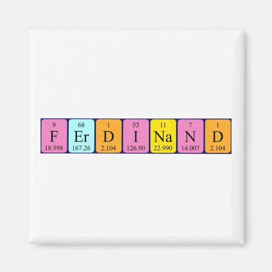 Ferdinand Periodenmagnet Magnet (Vorne)