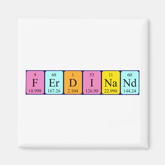 Ferdinand Periodenmagnet Magnet (Vorne)