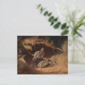 Ferdinand von Wright - Hazel Grouse Wallow Postkarte (Stehend Vorderseite)