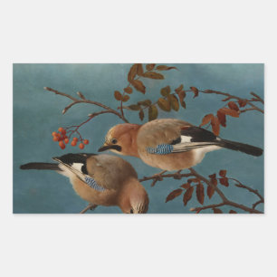 Ferdinand von Wright - Jay Rechteckiger Aufkleber