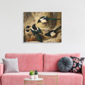 Ferdinand von Wright - Magpies Round a Dead Leinwanddruck (Insitu (Wohnzimmer))