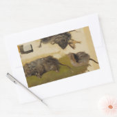 Ferdinand von Wright - Rodents Rechteckiger Aufkleber (Umschlag)