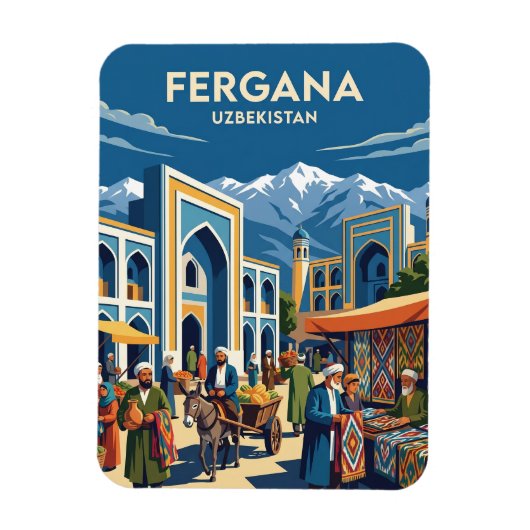 Fergana Usbekistan Magnet (Vertikal)