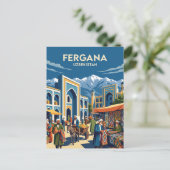 Fergana Usbekistan Postkarte (Stehend Vorderseite)