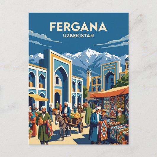 Fergana Usbekistan Postkarte (Vorderseite)