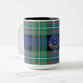Ferguson-Abzeichen und Tartan-Tasse Zweifarbige Tasse (Vorderseite Links)