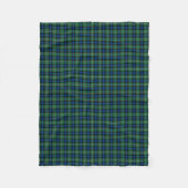 Ferguson Clan Blue, Green und Red Tartan Fleecedecke (Vorderseite)
