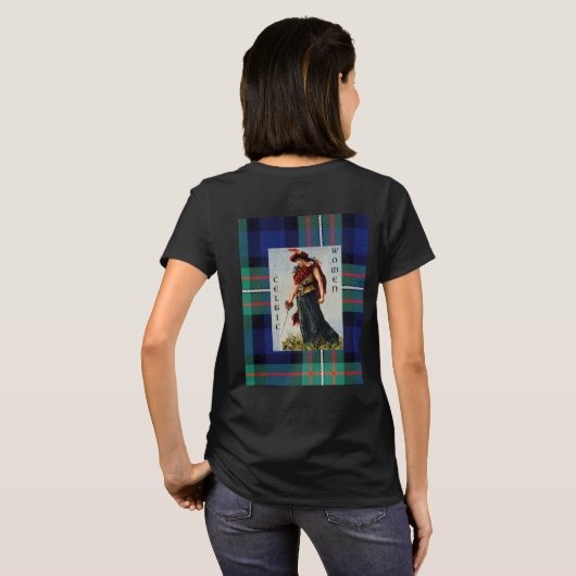 Ferguson-Clan Celtic-Frau T-Shirt (Schwarz voll)