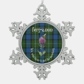 Ferguson Clan Christmas ornament pewter snowflake (Vorderseite)