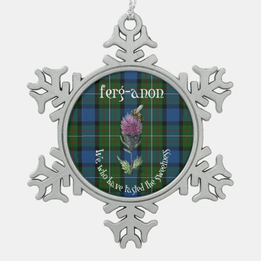 Ferguson Clan Christmas ornament pewter snowflake (Vorderseite)