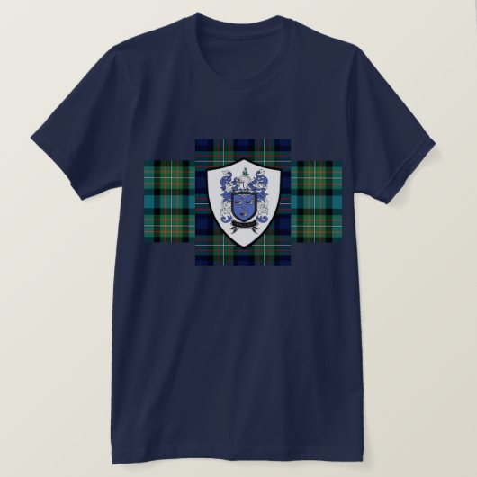 Ferguson Clan tartan and shield t shirt (Design vorne)