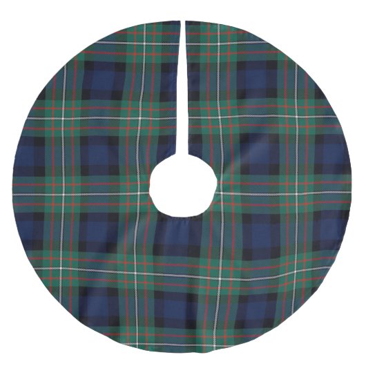 Ferguson Clan Tartan Christmas Tree Skirt, Polyester Weihnachtsbaumdecke (Vorderseite)