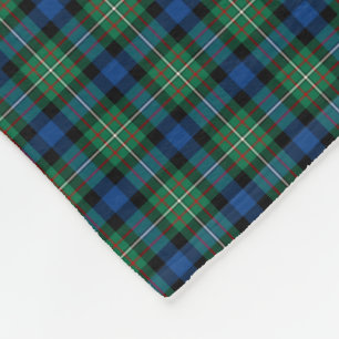 Ferguson-Clanblauer, grüner und roter Tartan Fleecedecke