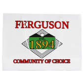 Ferguson-Flagge, Missouri Große Geschenktüte (Rückseite)