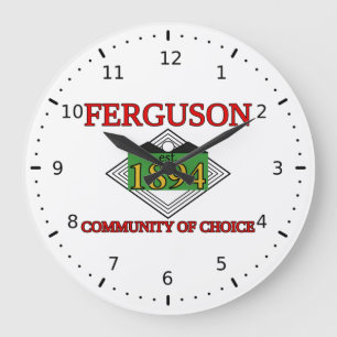 Ferguson-Flagge, Missouri Große Wanduhr