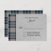 Ferguson Kariert Wedding RSVP (Vorne/Hinten)