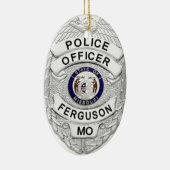 Ferguson-Polizei-Abzeichen Keramikornament (Rechts)