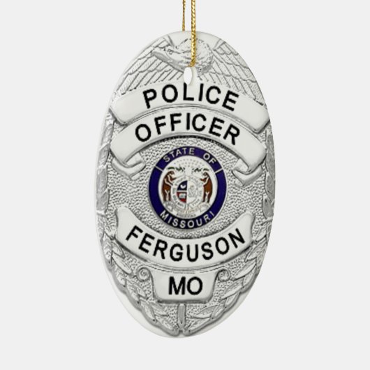 Ferguson-Polizei-Abzeichen Keramikornament (Rechts)