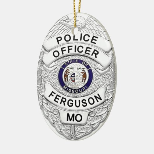 Ferguson-Polizei-Abzeichen Keramikornament (Links)