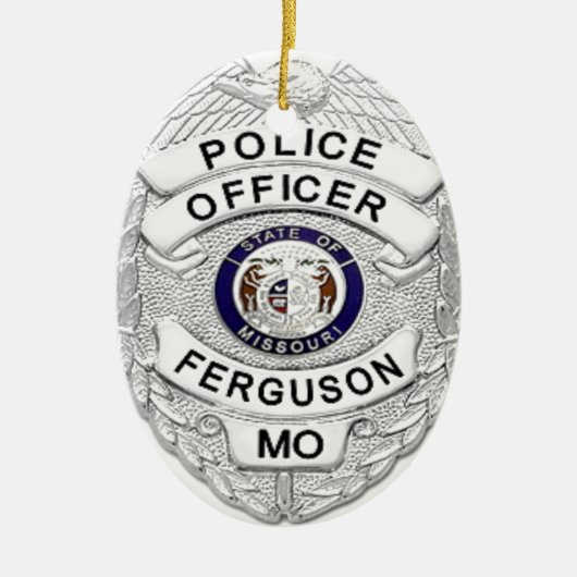 Ferguson-Polizei-Abzeichen Keramikornament (Vorne)