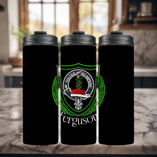 Ferguson schottischer Clan-Gurt und -Schnalle Cres Thermosbecher