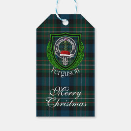 Ferguson schottischer Clan-Tartan und Wappen Geschenkanhänger