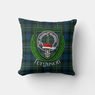 Ferguson schottischer Clan-Tartan und Wappen Kissen