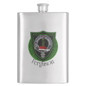 Ferguson schottisches Clan-Wappen Flachmann (Vorderseite)