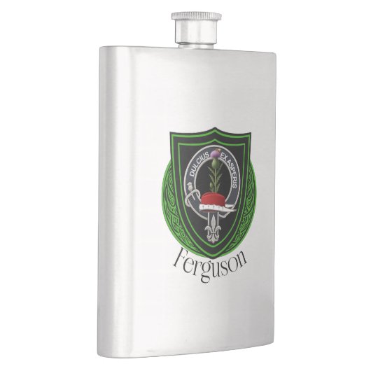 Ferguson Scottish Clan Crest Flachmann (Rechts)