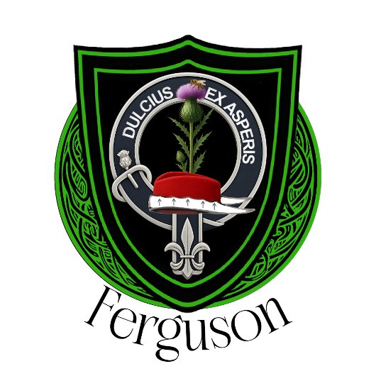 Ferguson Scottish Clan Crest Flachmann