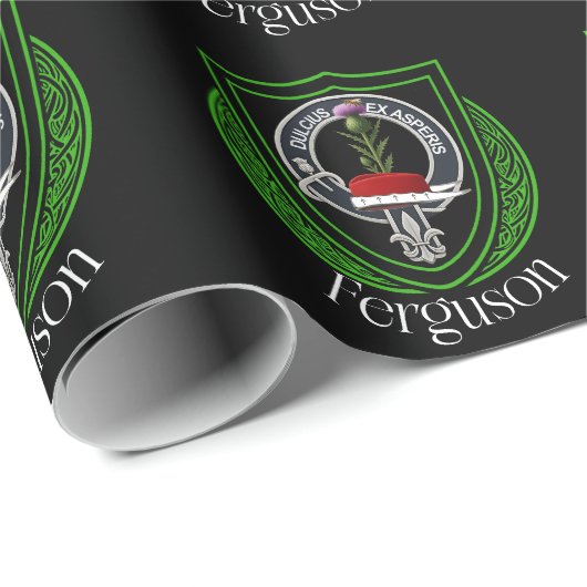 Ferguson Scottish Clan Crest  Geschenkpapier (Rolleneckpunkt)