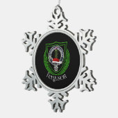 Ferguson Scottish Clan Crest Schneeflocken Zinn-Ornament (Rechts)