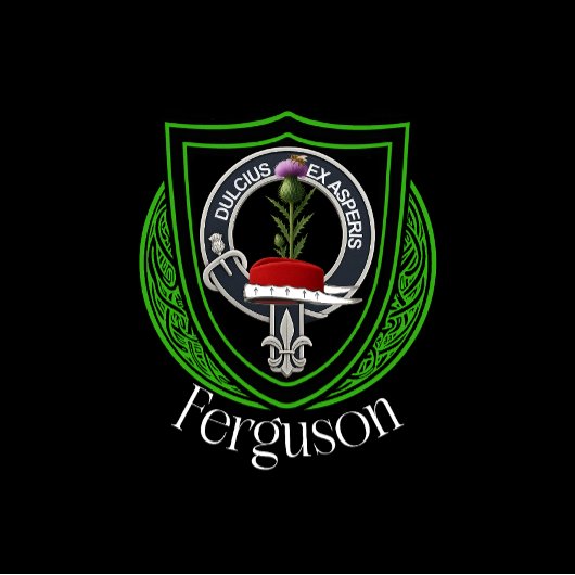 Ferguson Scottish Clan Strap & Buckle Crest Thermosbecher