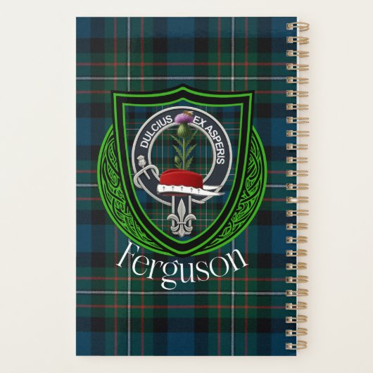Ferguson Scottish Clan Tartan & Crest Planer (Rückseite)