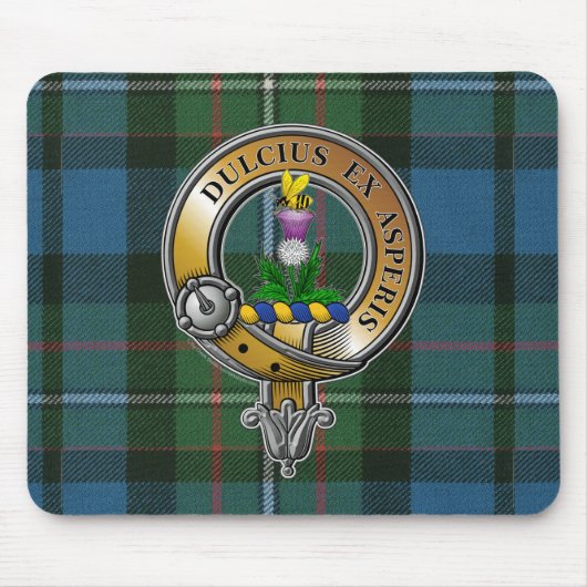 Ferguson Tartan & Abzeichen Mousepad (Vorne)