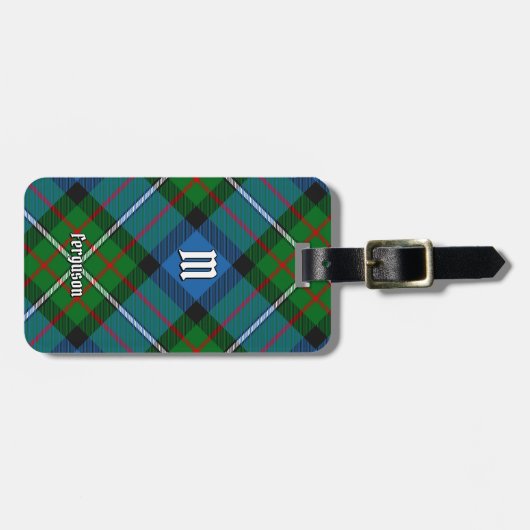 Ferguson Tartan Luggage Tag Gepäckanhänger (Vorderseite horizontal)
