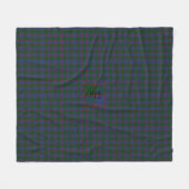 FERGUSON TARTAN Muster Monogram BLANKET F Fleecedecke (Vorderseite (Horizontal))