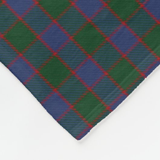 FERGUSON TARTAN Muster Monogram BLANKET F Fleecedecke (Ecke)