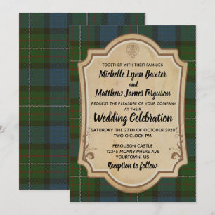 Ferguson Tartan Wedding Einladung