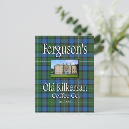 Ferguson's Old Kilkerran Coffee Co. Postkarte (Stehend Vorderseite)