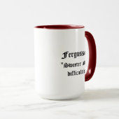 Fergusson Clan Abzeichen Combo 15oz Tasse (VorderseiteRechts)