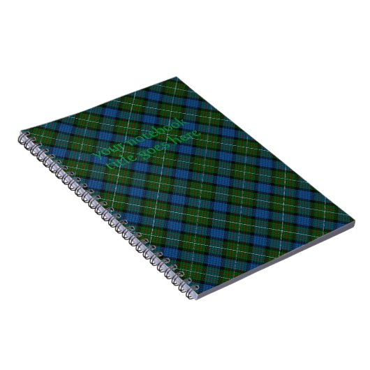 Fergusson Offiziell Tartan mit Notizbuchtitel Notizblock (Rechte Seite)