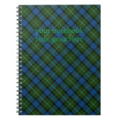 Fergusson Offiziell Tartan mit Notizbuchtitel Notizblock (Vorderseite)