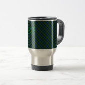 Fergusson Offizielles Tartan mit Monogramm/Initial Reisebecher (VorderseiteRechts)