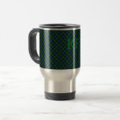 Fergusson Offizielles Tartan mit Monogramm/Initial Reisebecher (Vorderseite Links)