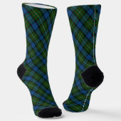 Fergusson Offizielles Tartan mit Monogramm/Initial Socken (Gewinkelt)