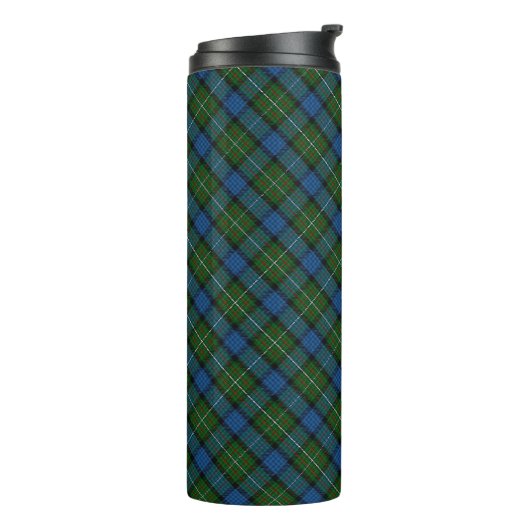 Fergusson Offizielles Tartan mit Monogramm/Initial Thermosbecher (Nach links gedreht)