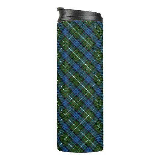 Fergusson Offizielles Tartan mit Monogramm/Initial Thermosbecher (Nach rechts gedreht)